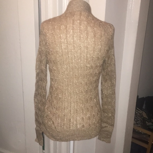 Banana Republic lurex cable knit cardigan - Picture 3 of 4